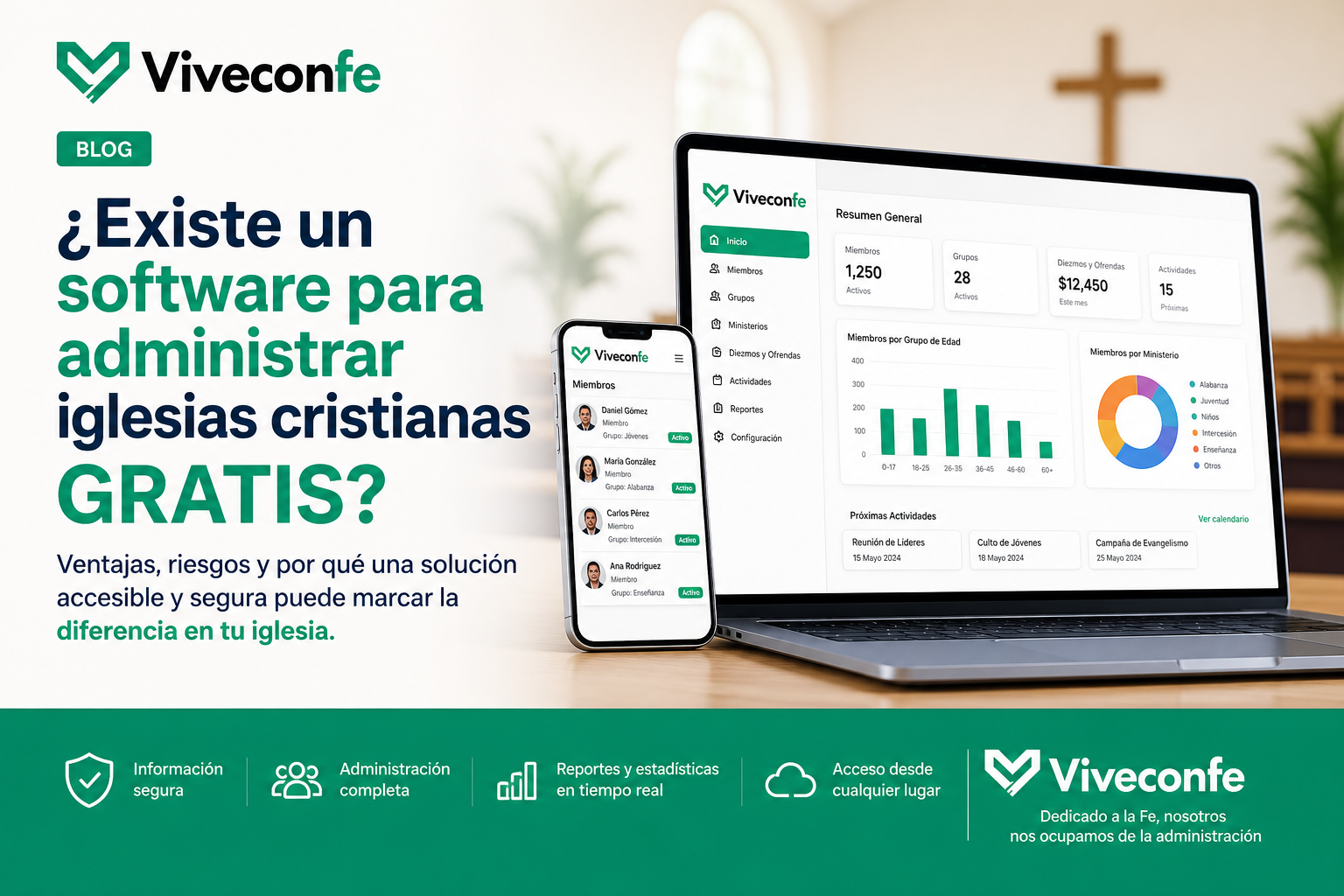 ¿Existe un software para administrar iglesias cristianas gratis?